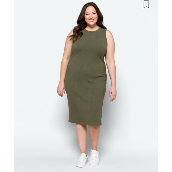 Sanctuary Benae Ribbed Midi Dress - Picture 1 of 7